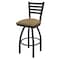 Holland Bar Stool Co 30" Swivel Bar Stool, Black Wrinkle, Canter Sand Seat 41030BW013 - alternate 1
